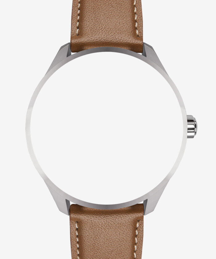Genuine beige nappa leather strap