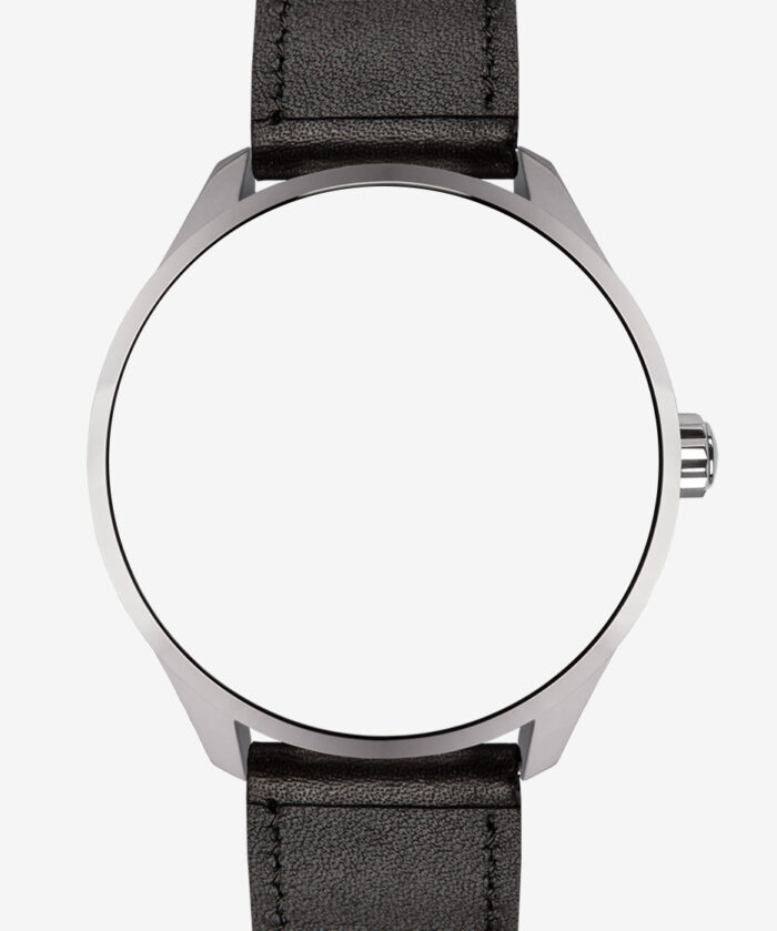 Black genuine nappa leather strap